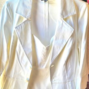 White dress with matching jacket